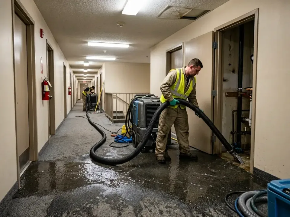 multi-unit-apartment-hallway-f-005 — frequently asked questions, Emergency Burst Pipe Water Extraction & Removal in Greer, SC